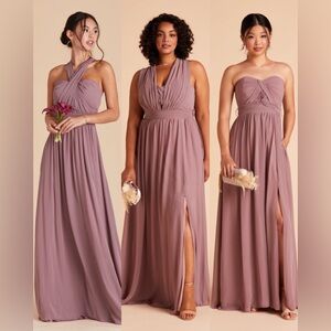 Birdy Grey Grace Convertible Bridesmaid Dress- Dark Mauve Size Large